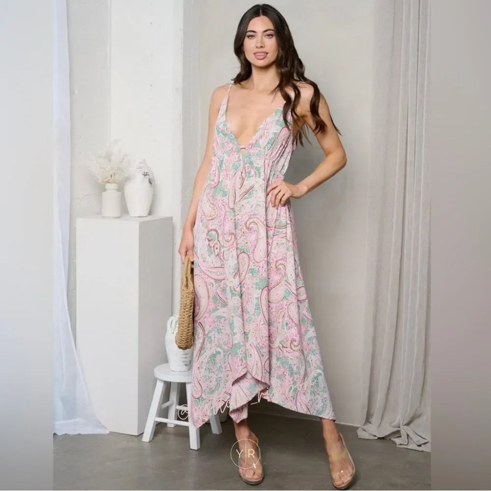 NEW Paisley Print Midi Dress - Picture 5 of 6